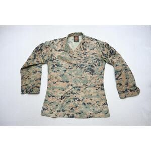Marines Military Rugged Fatigues Over Shirt Jacket Camouflage Small Regular